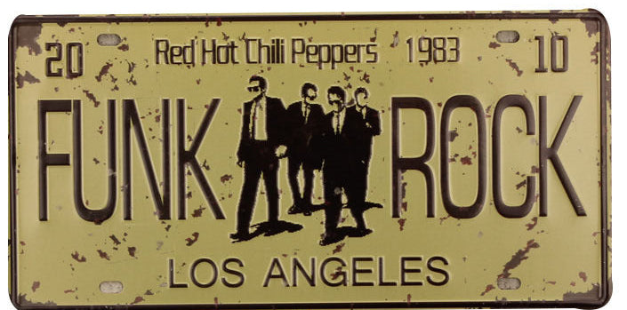 Red Hot Chilli Peppers License Plate