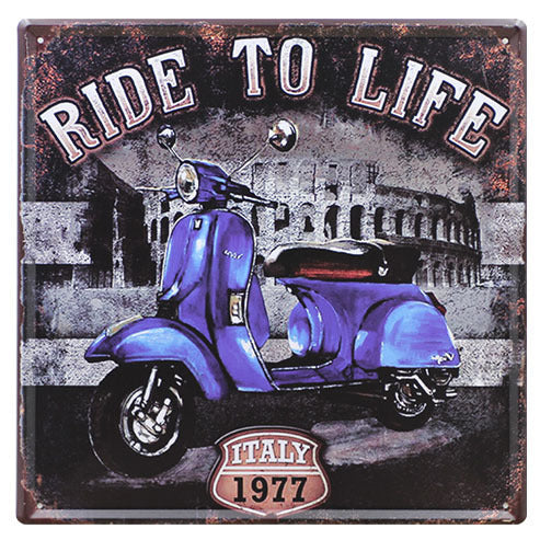 Ride to Life Blue Vespa