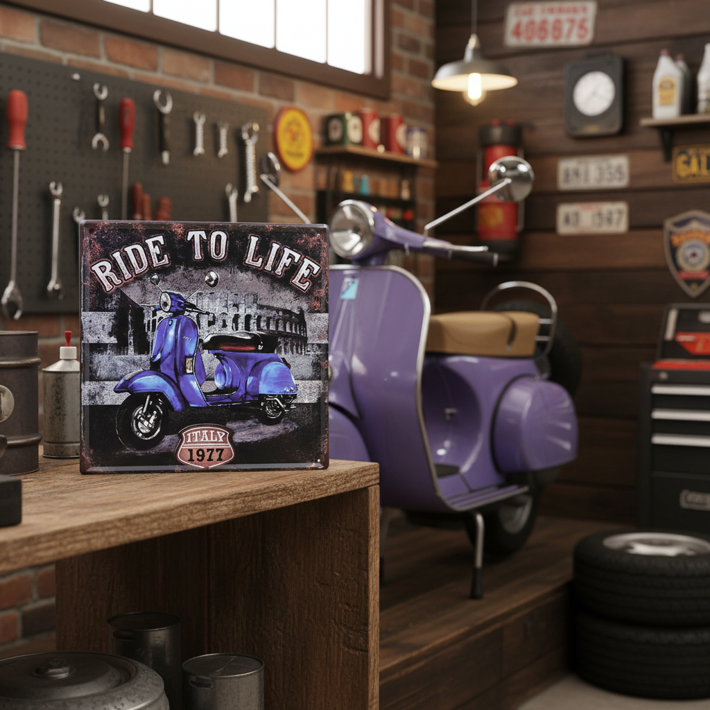 Ride to Life Blue Vespa