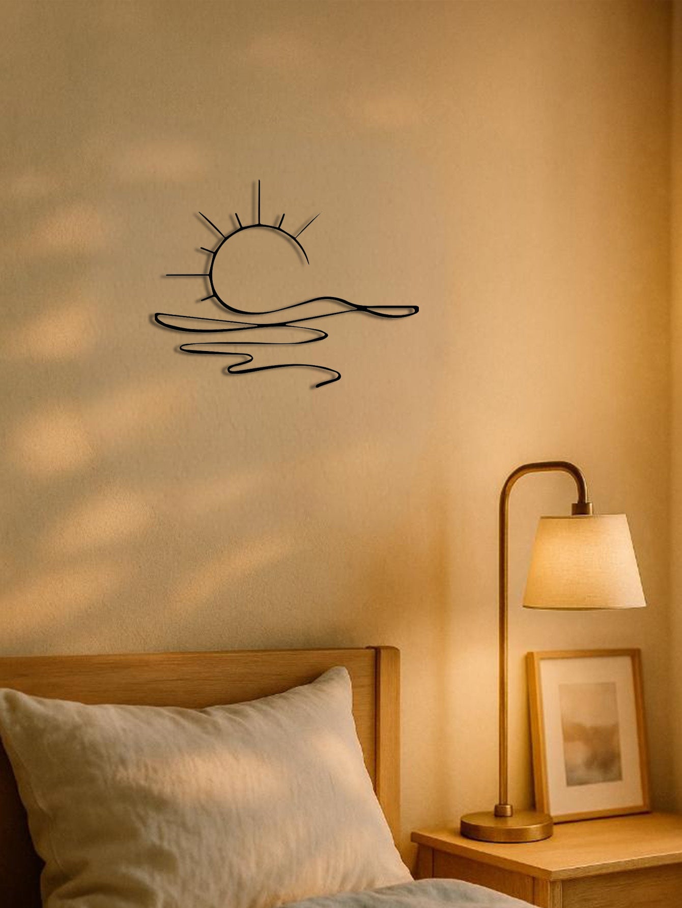 Abstract Sun Line Design For Home