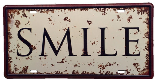 Smile License Plate
