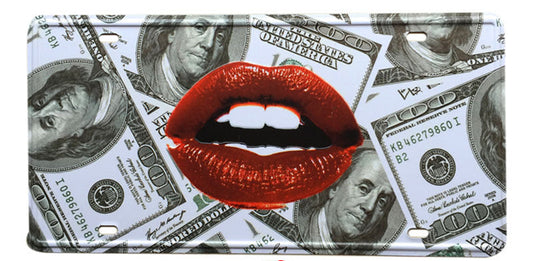 Lips License Plate