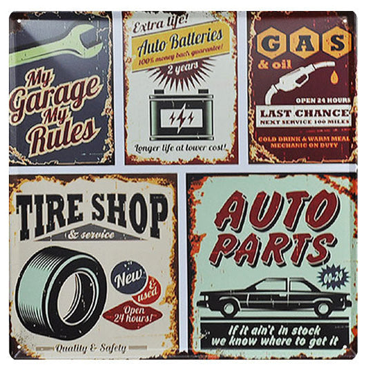 Collage Art for the Garage