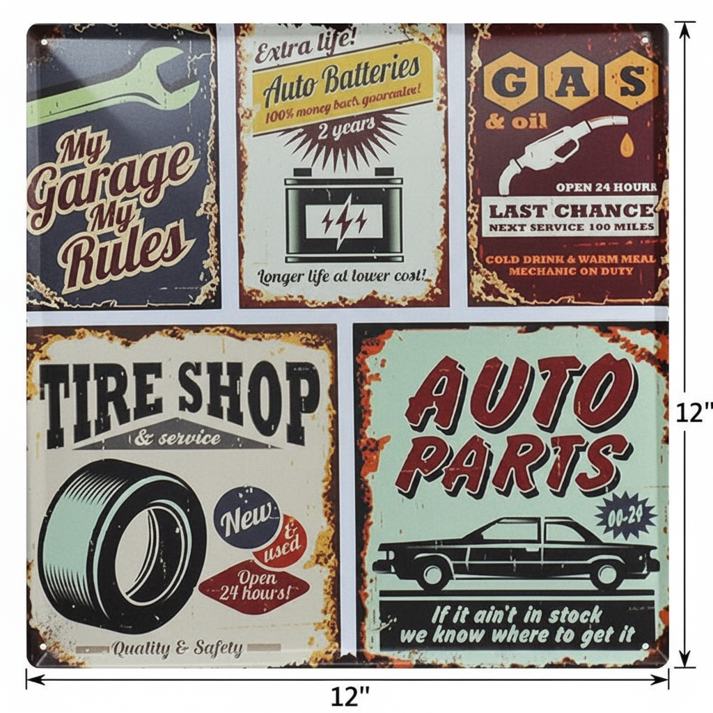 Collage Art for the Garage