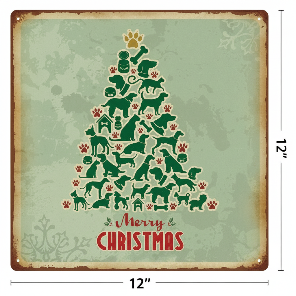 Merry Christmas - Dog-Themed Tree
