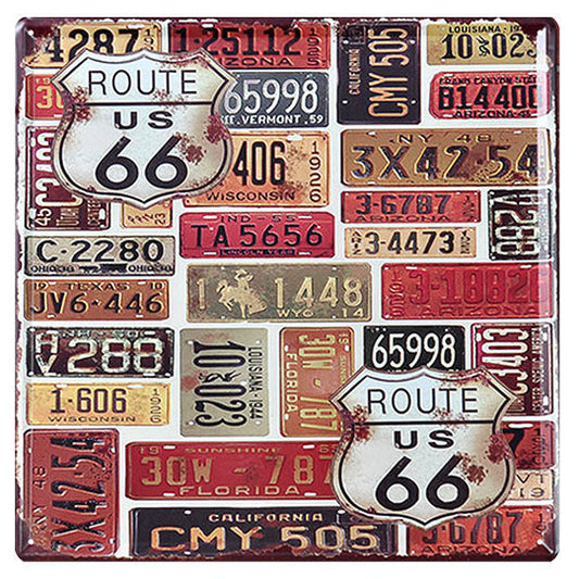 Route 66 License Plate Collage