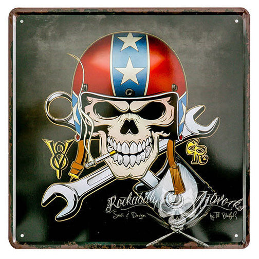 Helmet, Skull, and Wrench