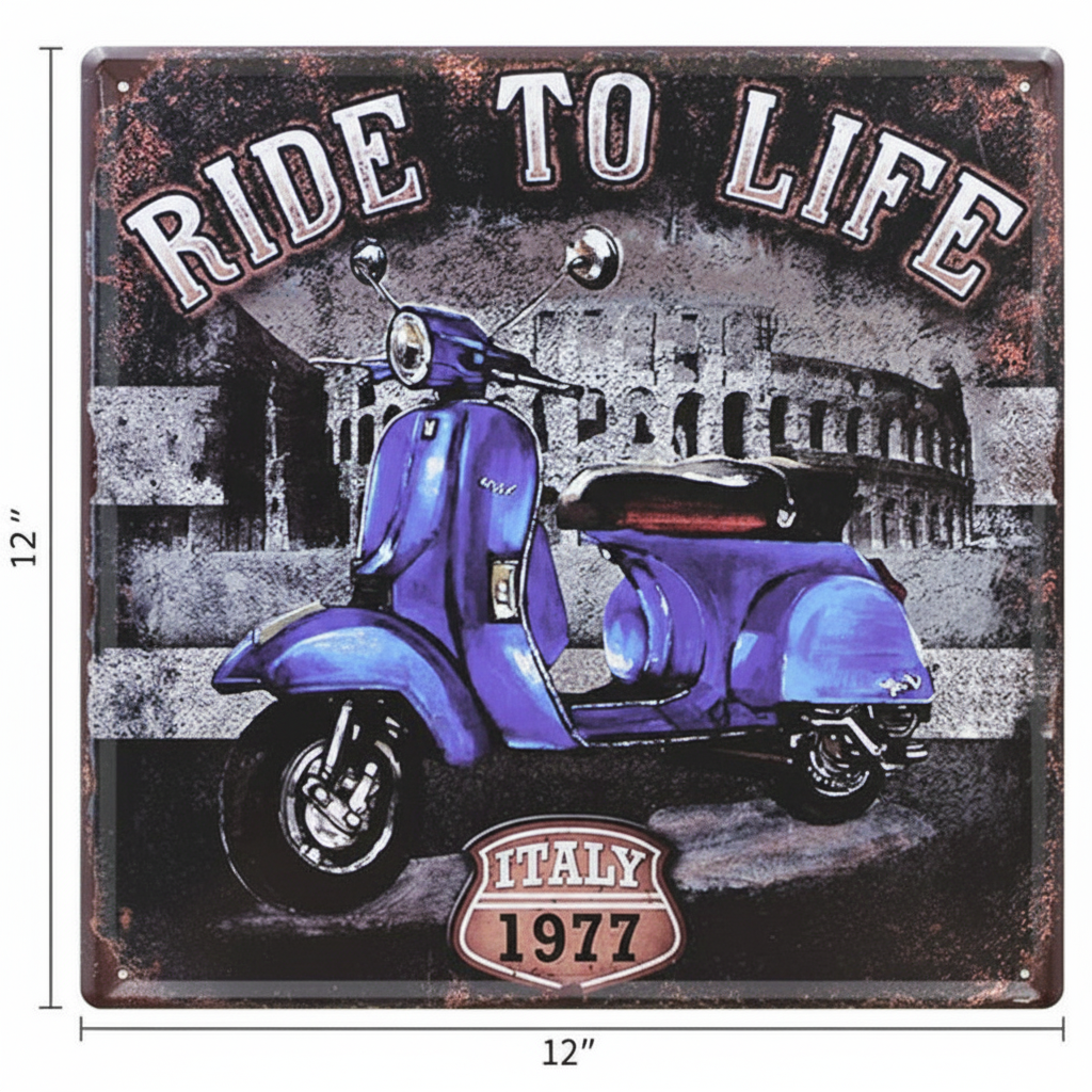 Ride to Life Blue Vespa