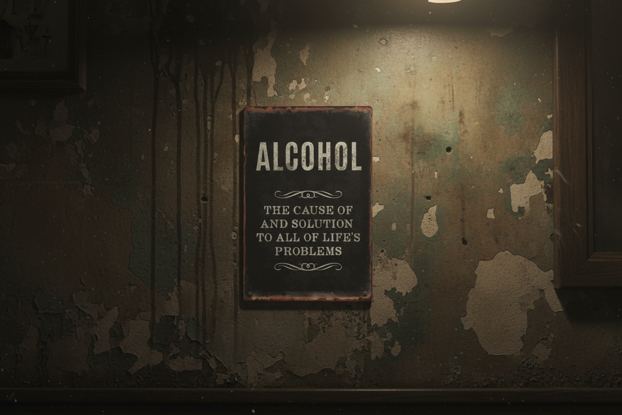 Alcohol Problems Metal Wall Art