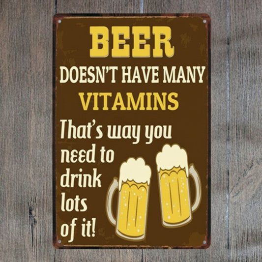 Beer Doesn't Have Many Vitamins
