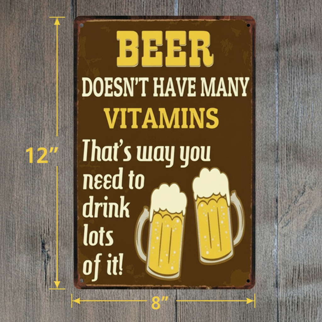 Beer Doesn't Have Many Vitamins