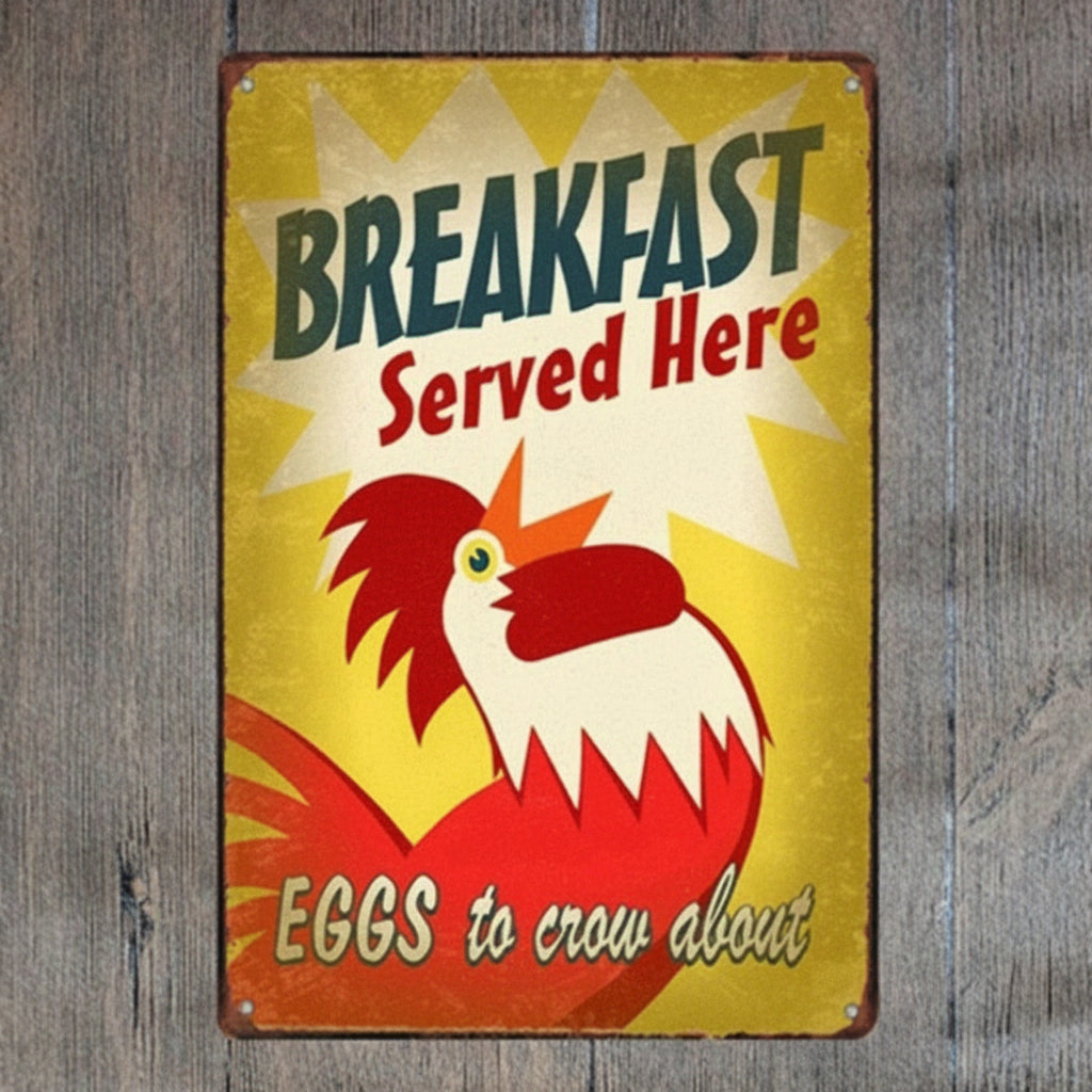 Breakfast Served Here, Eggs to Crow About