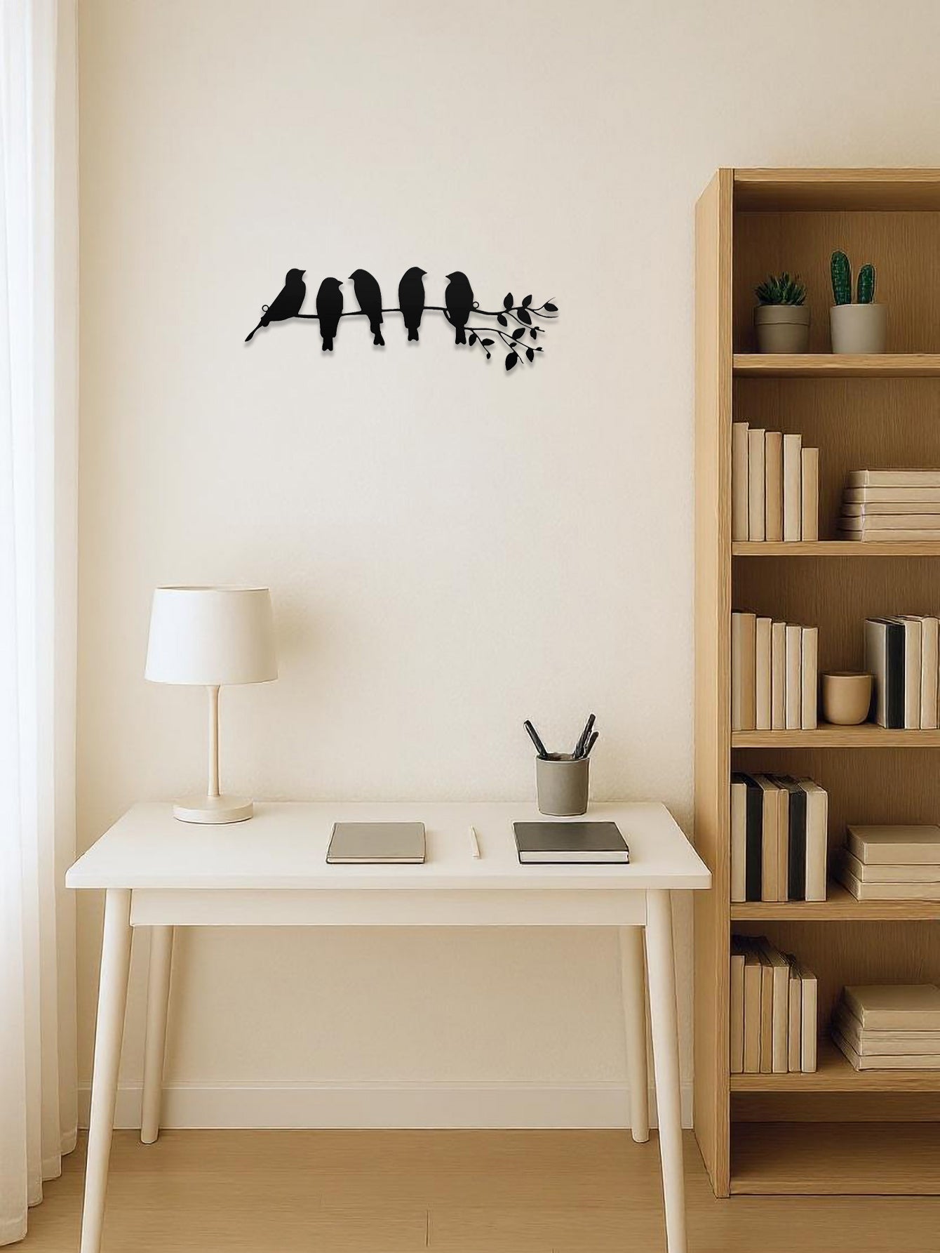 Leaves With Birds Sculpture