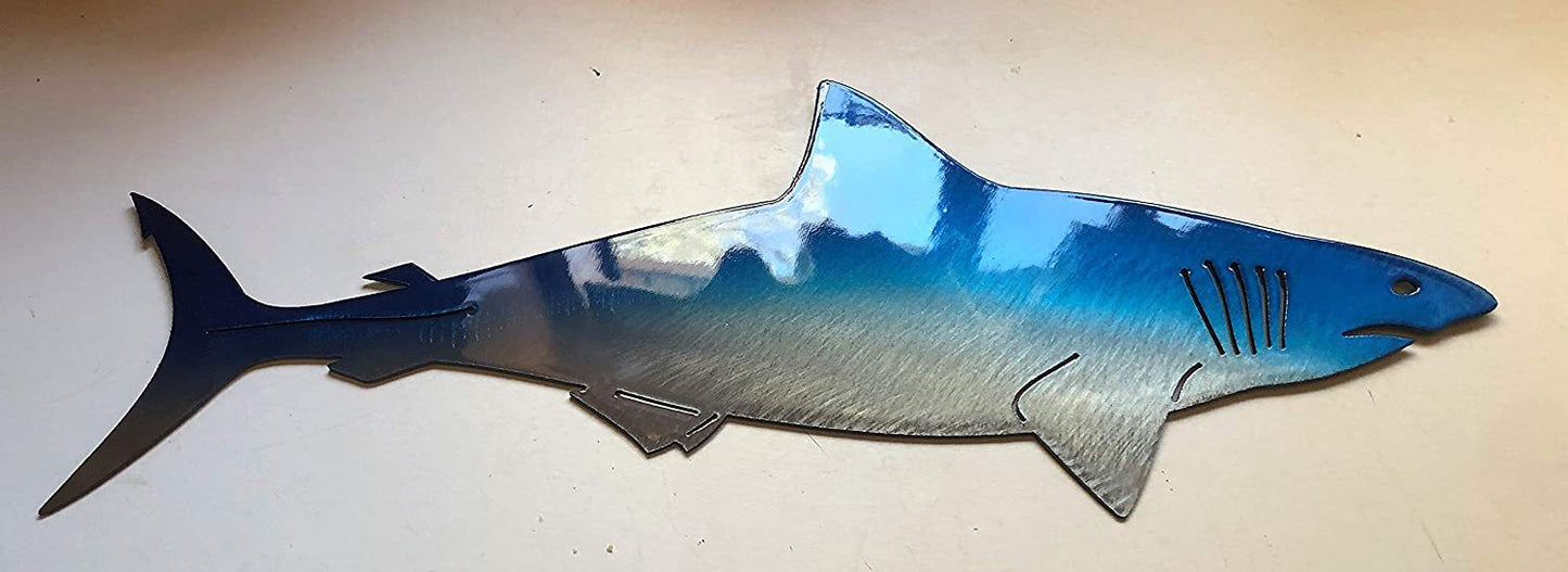 Great White Shark Metal Wall Sculpture