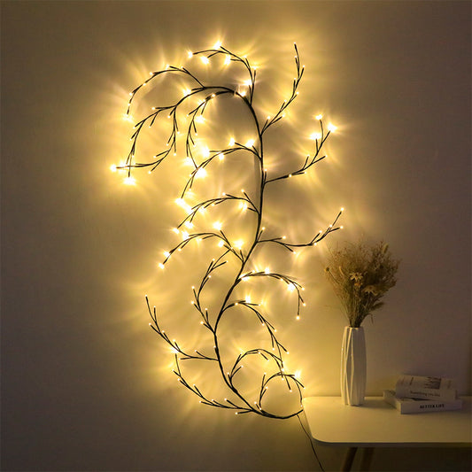 Light String Tree Branch Arrangement Colored Light Rattan Room Decorative Light