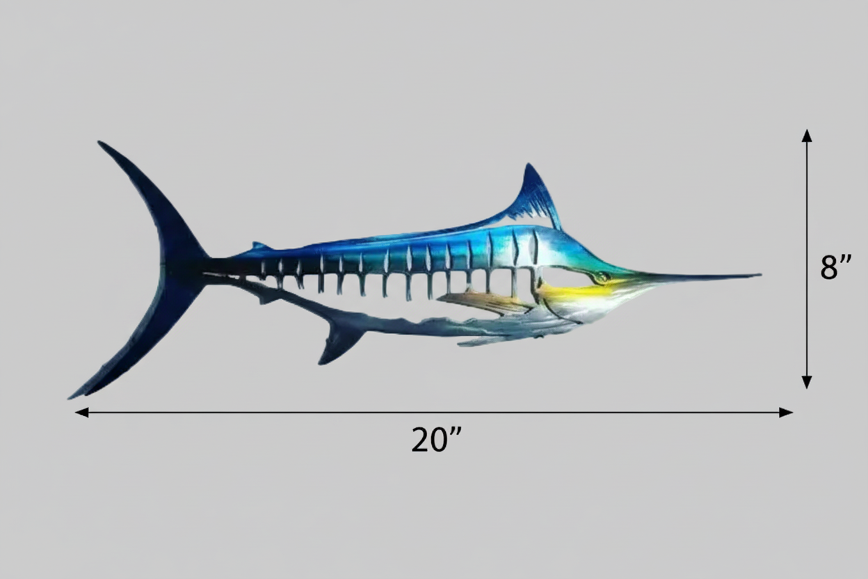 Swordfish Metal Wall Sculpture