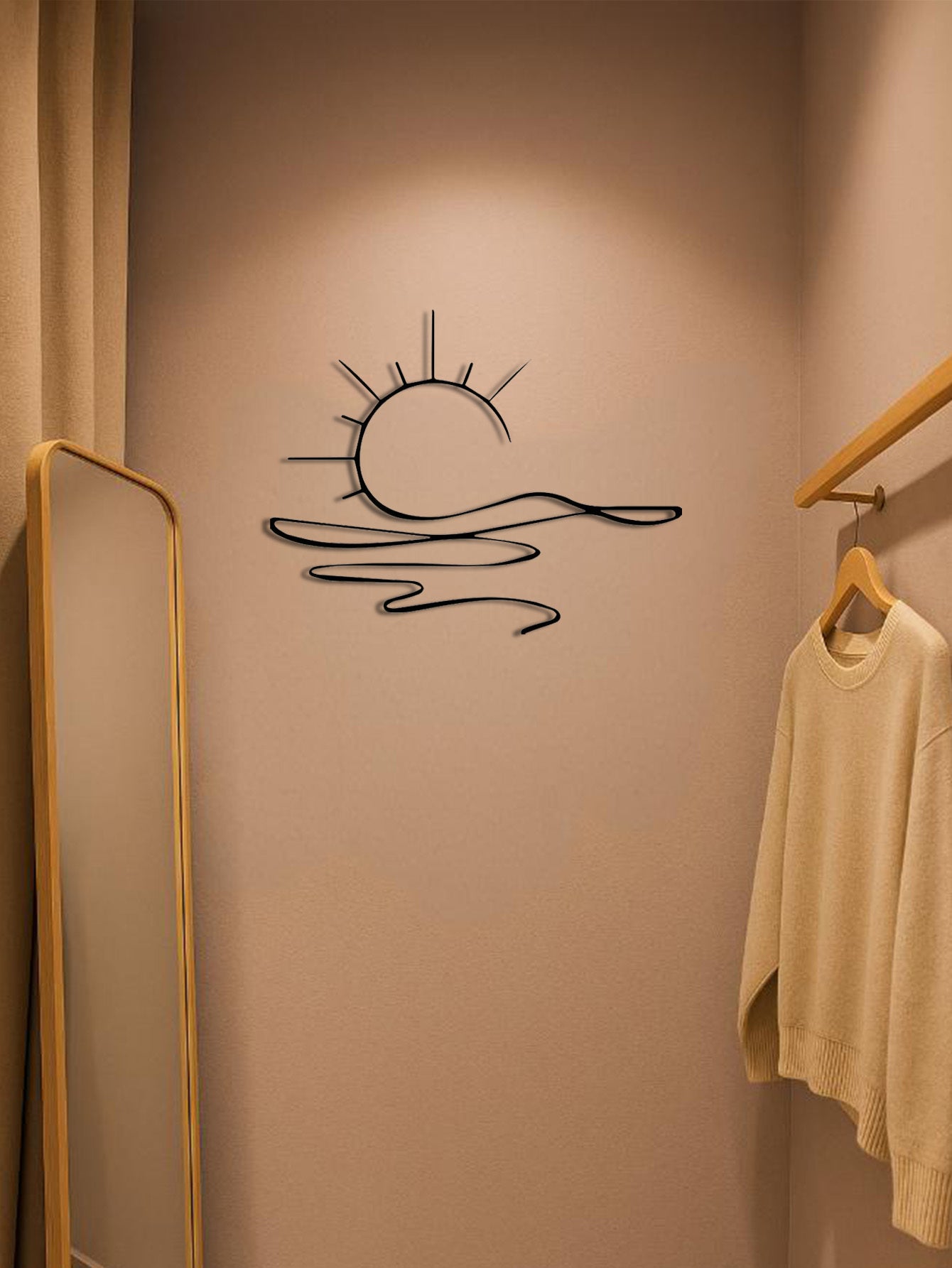 Abstract Sun Line Design For Home