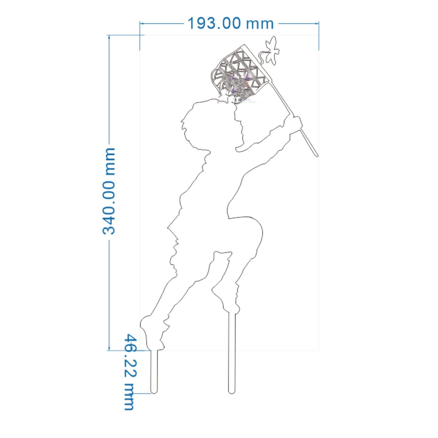 Boy and Girl Catching Butterflies